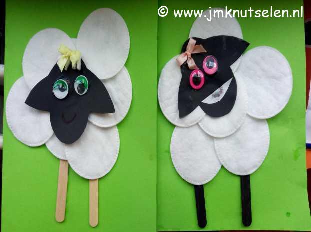 Schaap van wattenschijfjes