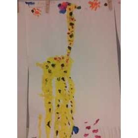 Giraf schilderen