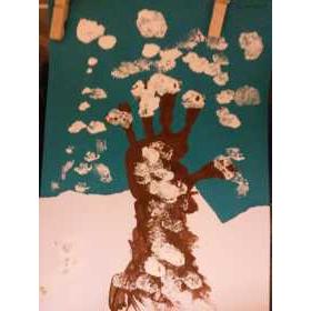 Winterboom met handje